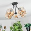 Ripoll Deckenleuchte Glas 15 cm Bernsteinfarben, 5-flammig