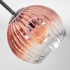 Ripoll Deckenleuchte Glas 15 cm Klar, Kupferfarben, 5-flammig