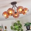 Ripoll Deckenleuchte Glas 15 cm Klar, Kupferfarben, 5-flammig