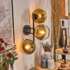 Koyoto Wandleuchte Glas 15 cm Gold, Klar, 3-flammig