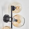 Koyoto Wandleuchte Glas 15 cm Bernsteinfarben, Klar, 3-flammig