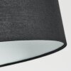 Bassagoda Bogenleuchte 40 cm Chrom, Schwarz, 1-flammig, Stoff-Lampenschirm