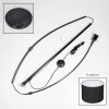 Bassagoda Stehleuchte 40 cm Chrom, Schwarz, 1-flammig