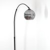 Ripoll Bogenlampe Glas 20 cm Schwarz, 1-flammig