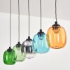 Lavel Hängeleuchte LED Blau, Grün, Klar, Orange, Rauchfarben, 5-flammig