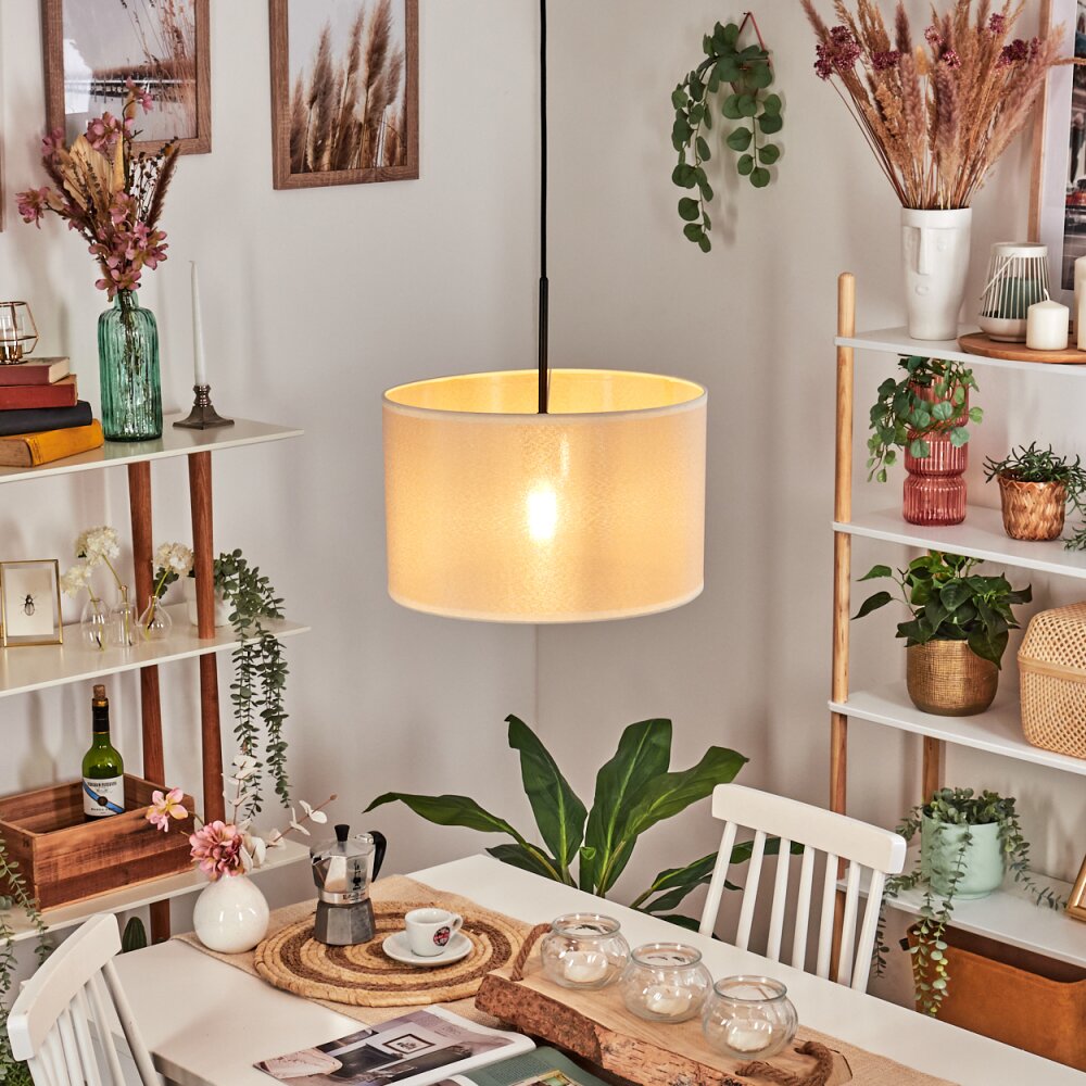Bassagoda Hängeleuchte 35 cm beige, Weiß, 1-flammig main product photo