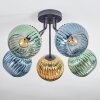 Koyoto Deckenleuchte Glas 15 cm Blau, Gold, Grün, 5-flammig