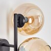 Koyoto Wandleuchte Glas 15 cm Bernsteinfarben, 3-flammig