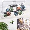 Ripoll Deckenleuchte Glas 15 cm Blau, Grün, Kupferfarben, 8-flammig