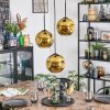 Ripoll Hängeleuchte Glas 20 cm Gold, 3-flammig