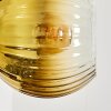 Koyoto Wandleuchte Glas 15 cm Blau, Gold, Grün, Klar, 3-flammig