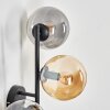 Gastor Wandleuchte Glas 15 cm Bernsteinfarben, Rauchfarben, 3-flammig