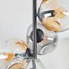 Ripoll Deckenleuchte Glas 15 cm Bernsteinfarben, Klar, Rauchfarben, 4-flammig