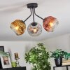 Ripoll Deckenleuchte Glas 15 cm Gold, Klar, Kupferfarben, Rauchfarben, 3-flammig