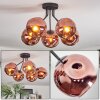 Ripoll Deckenleuchte Glas 15 cm Kupferfarben, 5-flammig