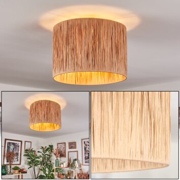 Granja Deckenleuchte Glas 40 cm Naturfarben, 1-flammig