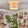 Bassagoda Deckenleuchte Glas 40 cm beige, Weiß, 1-flammig