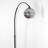 Ripoll Bogenlampe Glas 20 cm Schwarz, 1-flammig