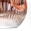 Ripoll Stehleuchte Glas 25 cm Schwarz, 1-flammig