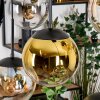 Gastor Hängeleuchte Glas 20 cm Bernsteinfarben, Gold, Klar, Rauchfarben, 6-flammig