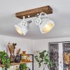 Herford  Deckenleuchte Holz dunkel, 2-flammig