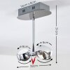 Florenz Deckenleuchte LED Chrom, 2-flammig