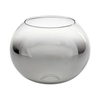 Glas-Lampenschirm Apedo Ersatzglas 20 cm Klar, Rauchfarben