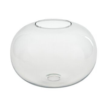Glaslampenschirm Apedo Ersatzglas 30 cm Klar
