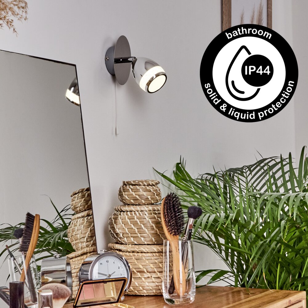 Morges Wandleuchte LED Chrom, 1-flammig main product photo