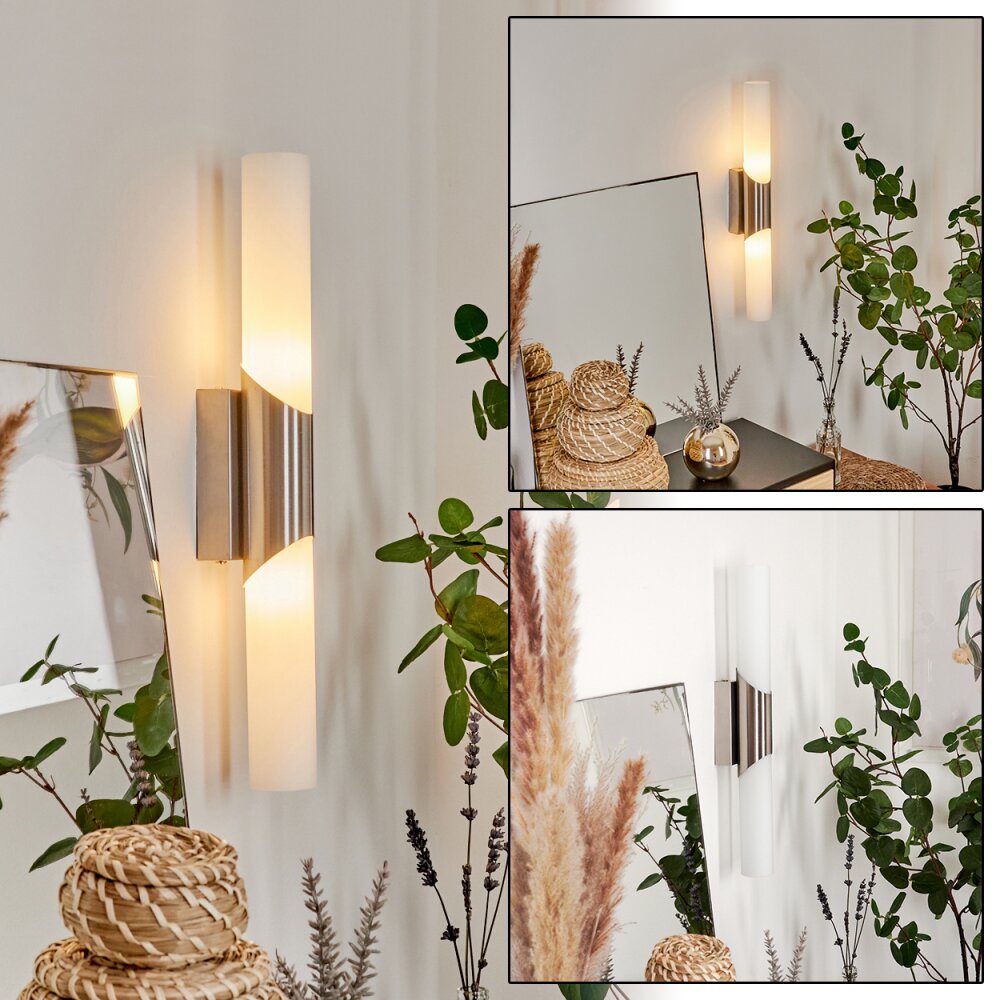 Morges Wandleuchte Nickel-Matt, 2-flammig main product photo