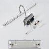 Morges Spiegelleuchte LED Chrom, 1-flammig