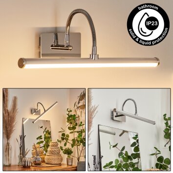 Morges Spiegelleuchte LED Chrom, 1-flammig
