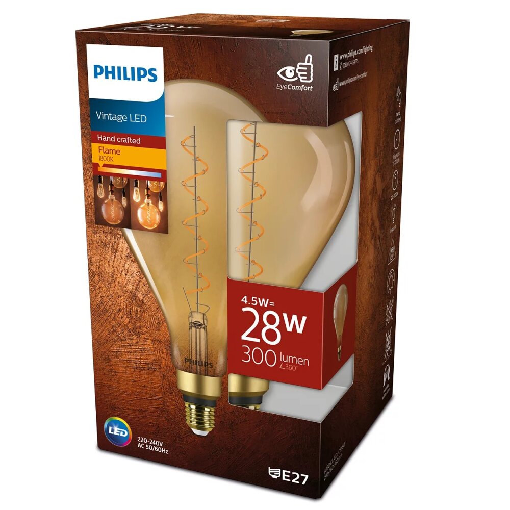 Philips LED E27 4,5 Watt 1800 Kelvin 300 Lumen main product photo