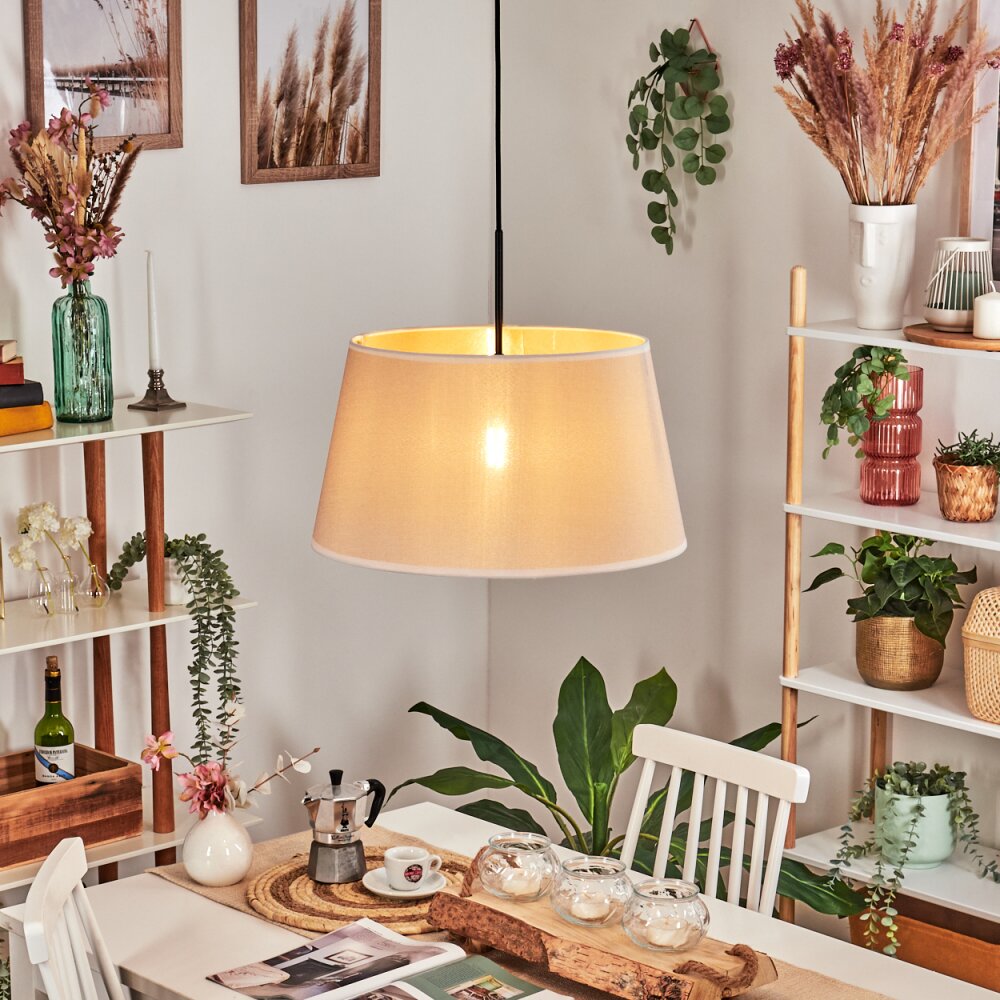 Bassagoda Hängeleuchte 45 cm beige, Weiß, 1-flammig main product photo