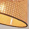 Ramila Hängeleuchte 45 cm Naturfarben, Schwarz, 1-flammig