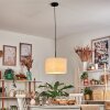 Bassagoda Hängeleuchte 35 cm beige, Weiß, 1-flammig