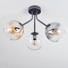 Koyoto Deckenleuchte Glas 15 cm Bernsteinfarben, Klar, Rauchfarben, 3-flammig