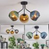 Koyoto Deckenleuchte Glas 15 cm Blau, Gold, Grün, Klar, 3-flammig