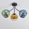 Koyoto Deckenleuchte Glas 15 cm Blau, Gold, Grün, Klar, 3-flammig