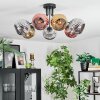 Ripoll Deckenleuchte Glas 15 cm Chrom, Gold, Kupferfarben, Rauchfarben, 7-flammig