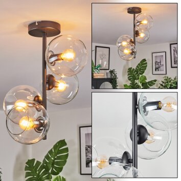 Koyoto Deckenleuchte Glas 15 cm Klar, 4-flammig