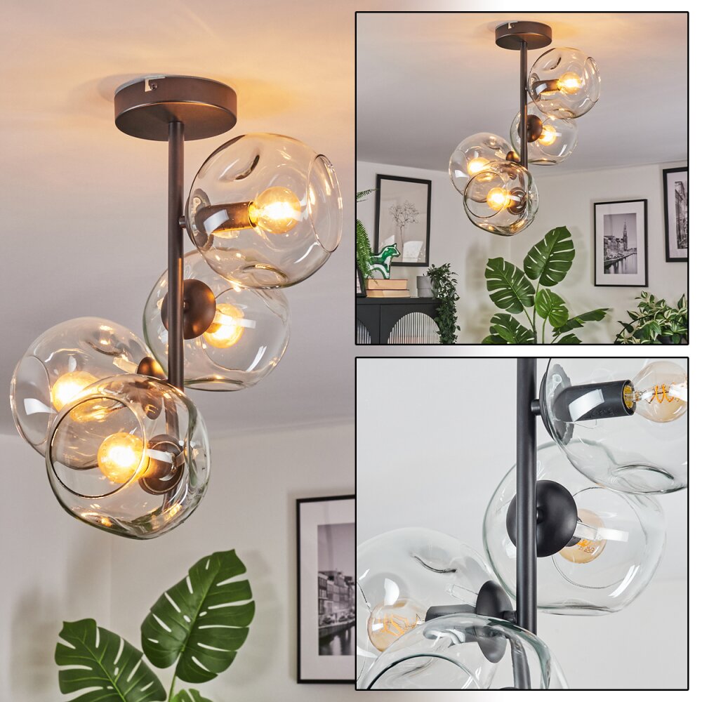 Ripoll Deckenleuchte Glas 15 cm Klar, 4-flammig main product photo