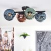 Ripoll Deckenleuchte Glas 15 cm Blau, Grün, Kupferfarben, 4-flammig