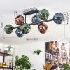 Ripoll Deckenleuchte Glas 15 cm Blau, Grün, Kupferfarben, 8-flammig