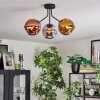 Ripoll Deckenleuchte Glas 15 cm Chrom, Gold, Kupferfarben, Rauchfarben, 3-flammig