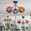 Ripoll Deckenleuchte Glas 15 cm Blau, Gold, Kupferfarben, 3-flammig