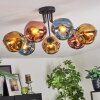 Ripoll Deckenleuchte Glas 15 cm Blau, Gold, Kupferfarben, 7-flammig