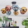 Ripoll Deckenleuchte Glas 15 cm Blau, Gold, Kupferfarben, 7-flammig