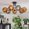 Ripoll Deckenleuchte Glas 15 cm Blau, Gold, Kupferfarben, 7-flammig