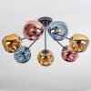 Ripoll Deckenleuchte Glas 15 cm Blau, Gold, Kupferfarben, 7-flammig